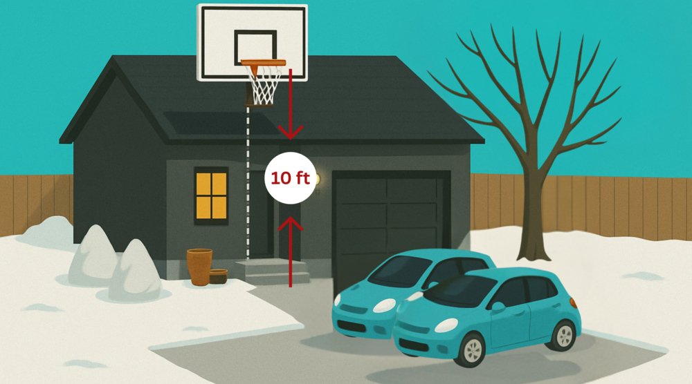 BASKETBALL HOOPS, LAMP POSTS & OBJECTS: